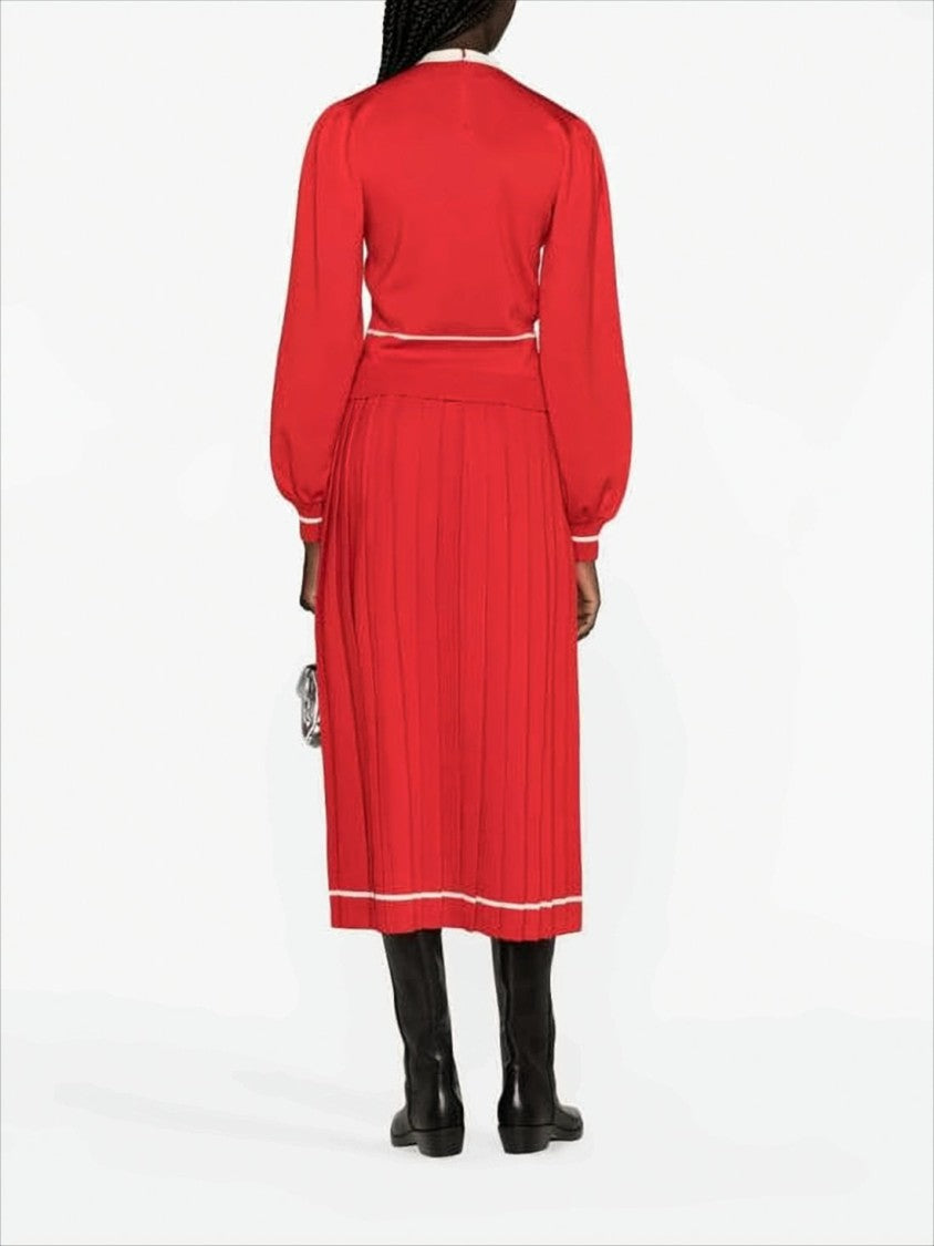 Gucci Red Wool Blouse