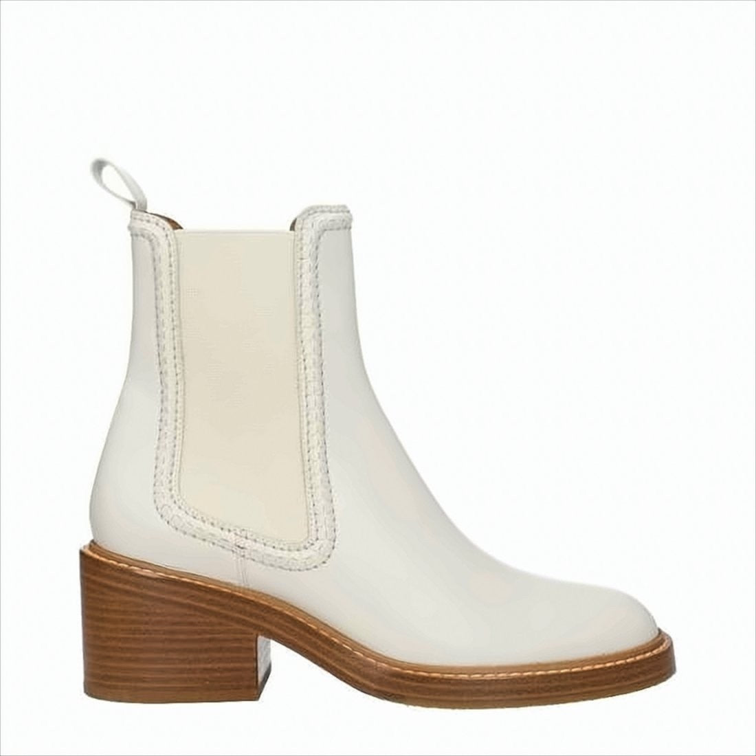 Chloé Ankle Boots With Elastic Side Panels And Stacked Block Heel