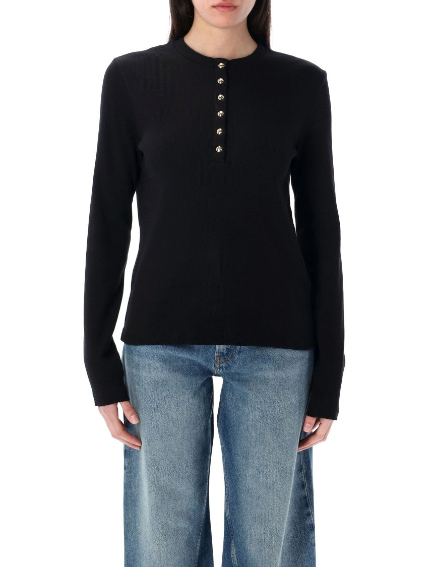 Anine Bing Alessia Long Sleeve Striped Tshirt