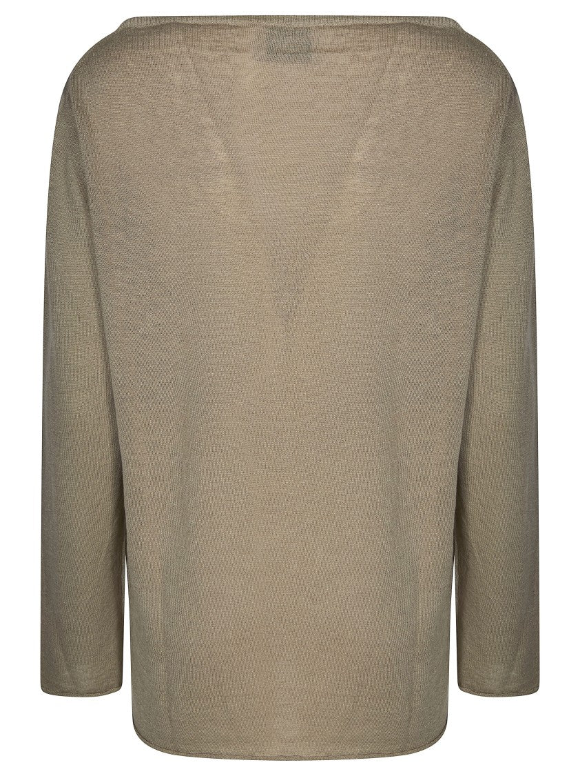 Alpha Studio Soft Beige Linen Blend Top