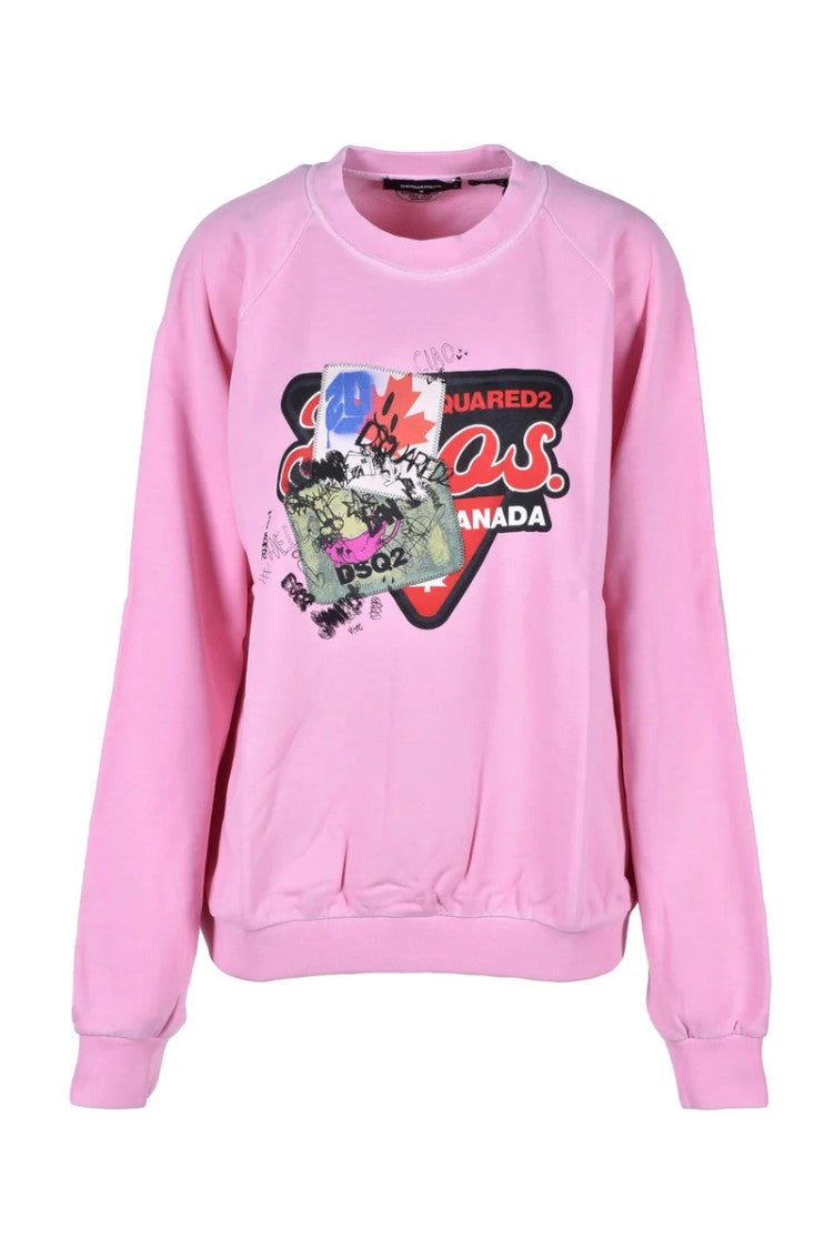 Dsquared2 Cotton Sweatshirt - Pink