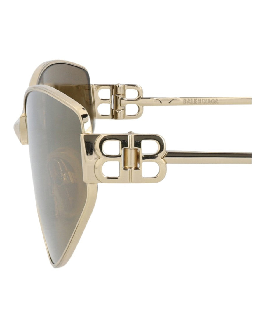 Balenciaga Cat Eye-Frame Metal Sunglasses
