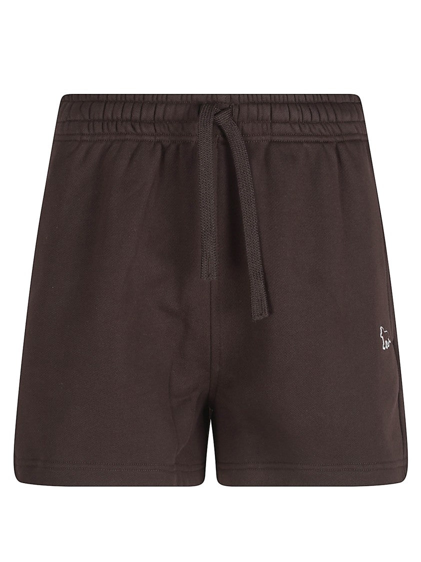Maison Kitsuné Relaxed Fit Jogging Shorts With Drawstring Waist And Logo Patch