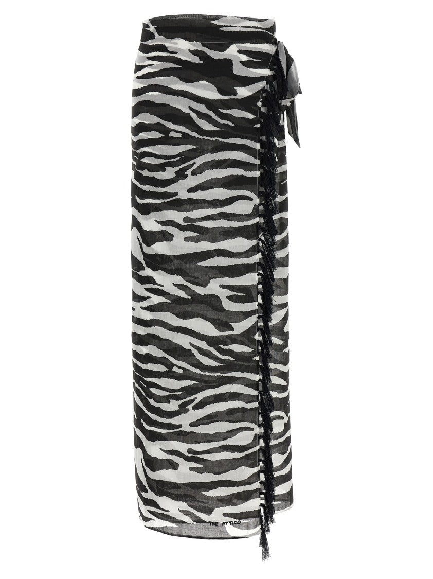 The Attico Zebra Print Sarong