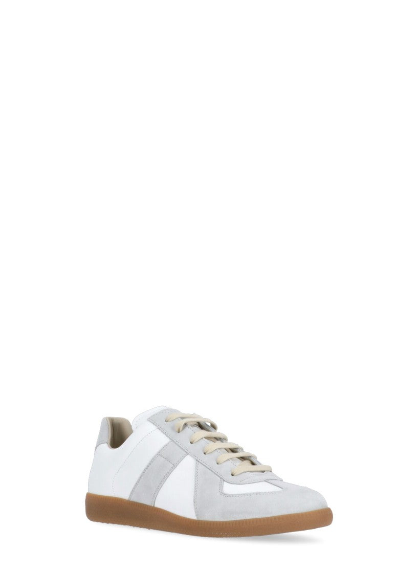 Maison Margiela White Leather Sneakers