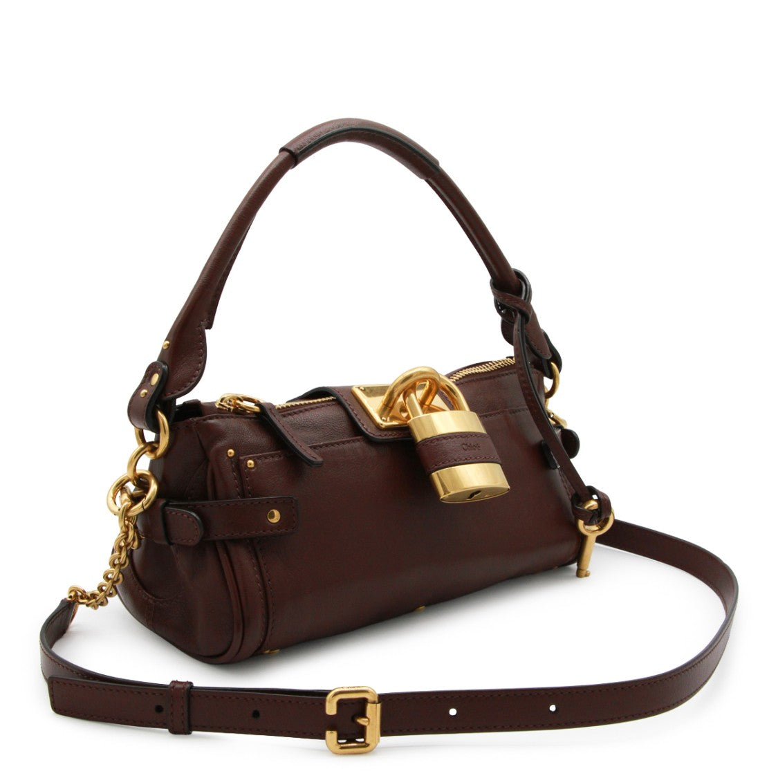 Chloé Compact Brown Leather Paddington Shoulder Bag