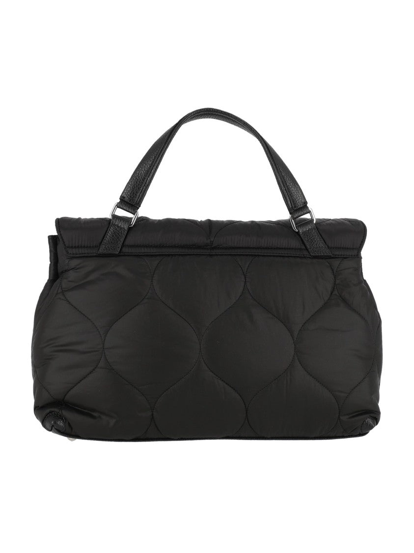Zanellato Srl Black Lunaria Quilted Leather Shoulder Bag