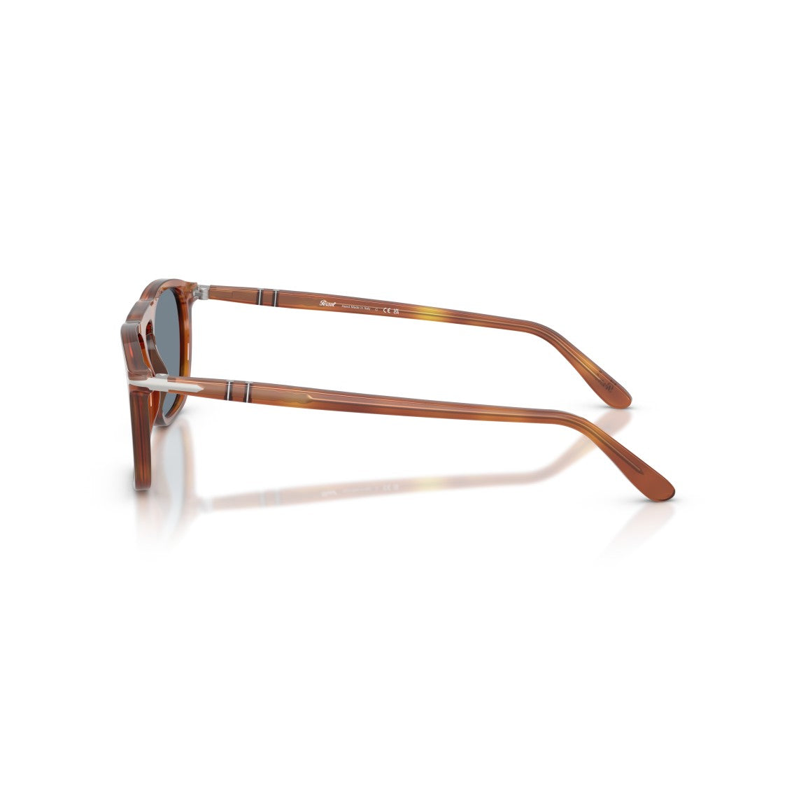 Persol 0Po3391s Translucent Brown Acetate Square Frame Sunglasses