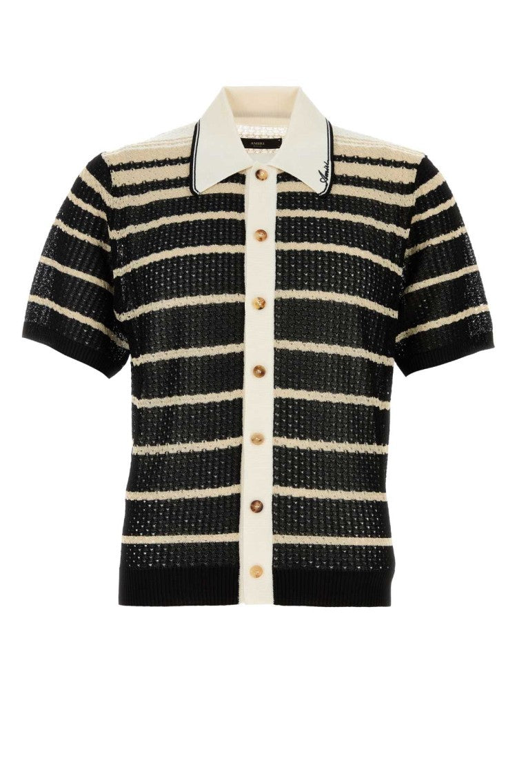 Amiri Embroidered Crochet Cardigan