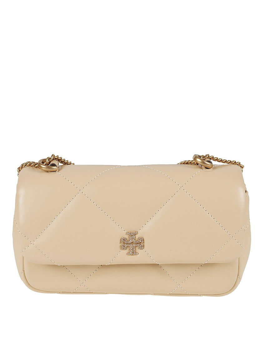 Tory Burch Quilted Natural Leather Handbag