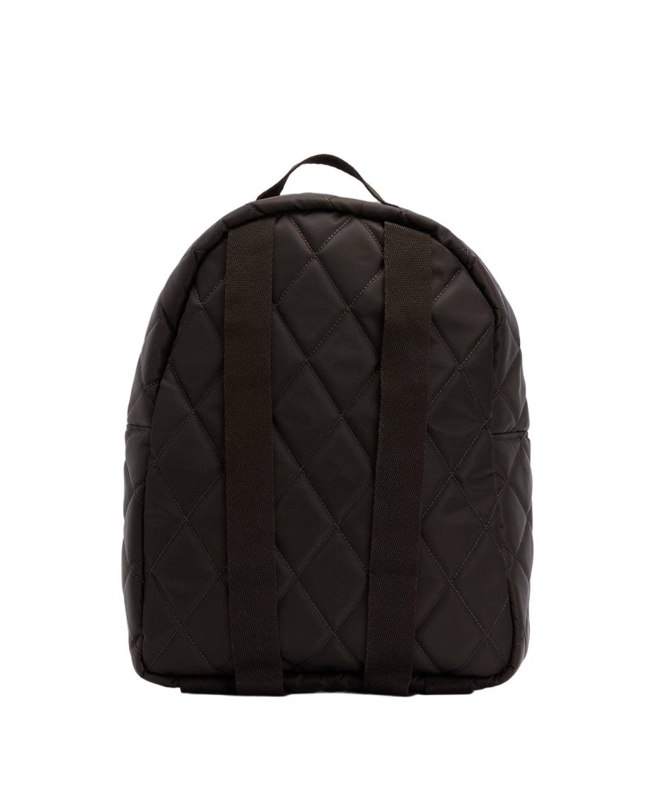 Barbour Quilted Olive Backpack With Adjustable Straps