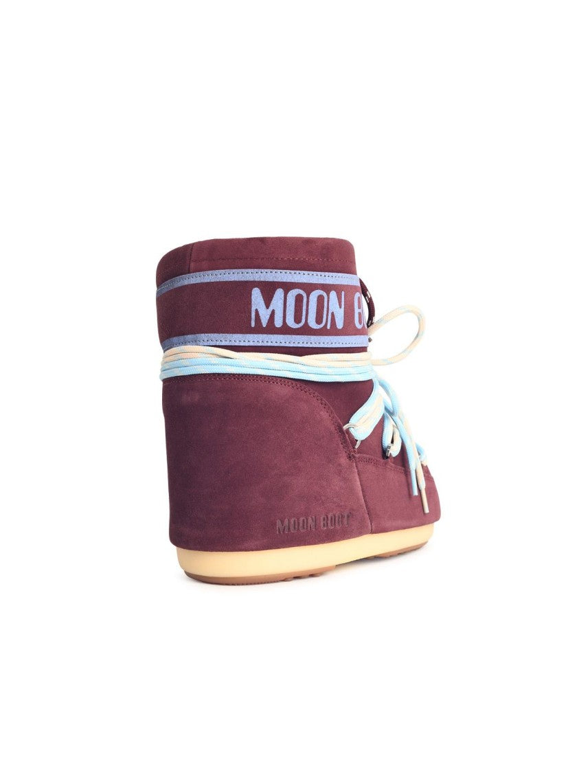Moon Boot Burgundy Suede Boots