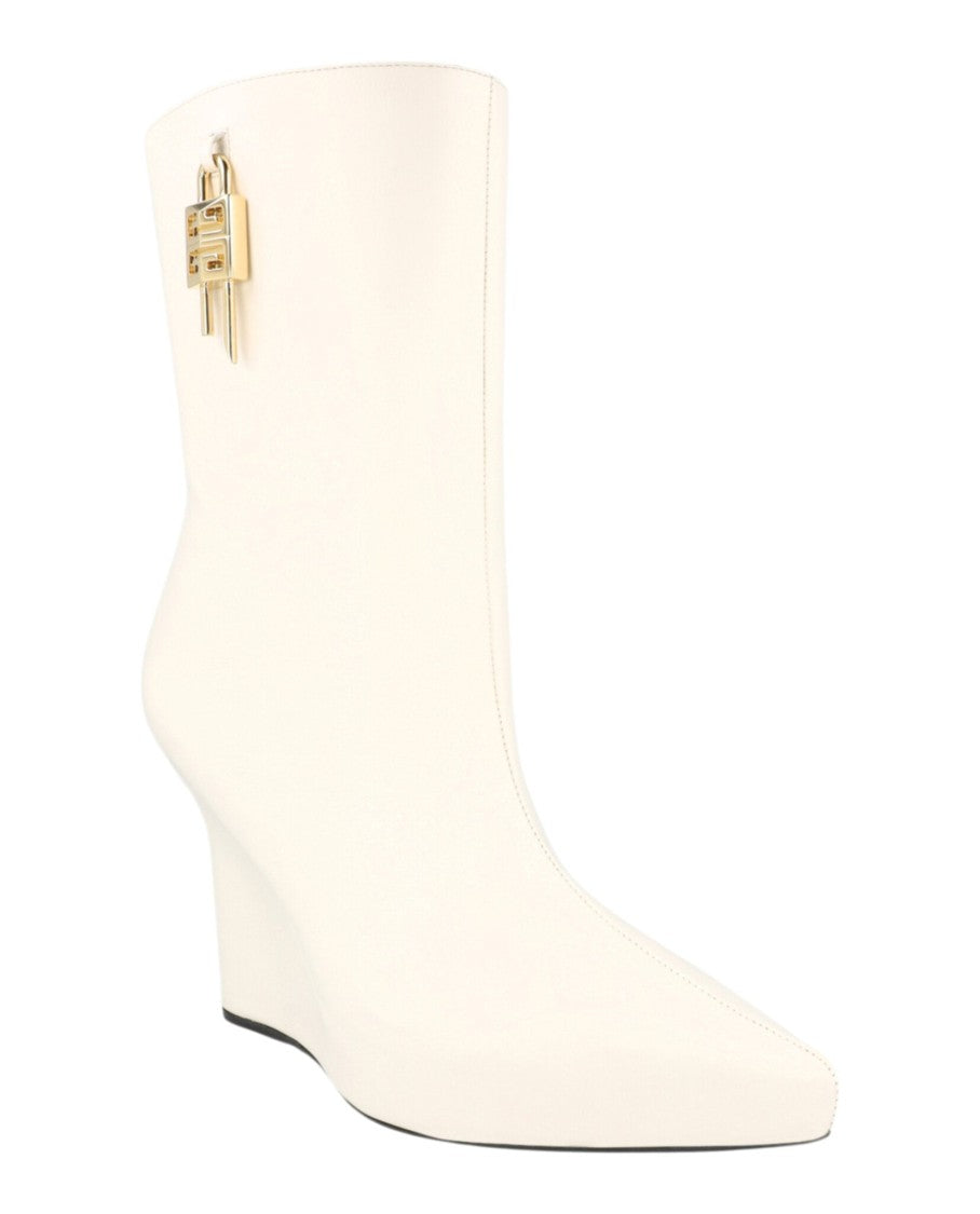 Givenchy G-Lock Leather Wedge Boots