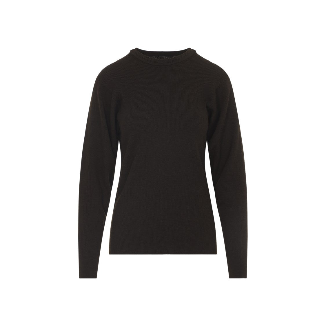 Phoebe Philo Batwing Dark Green Wool Sweater With Relaxed Elegance