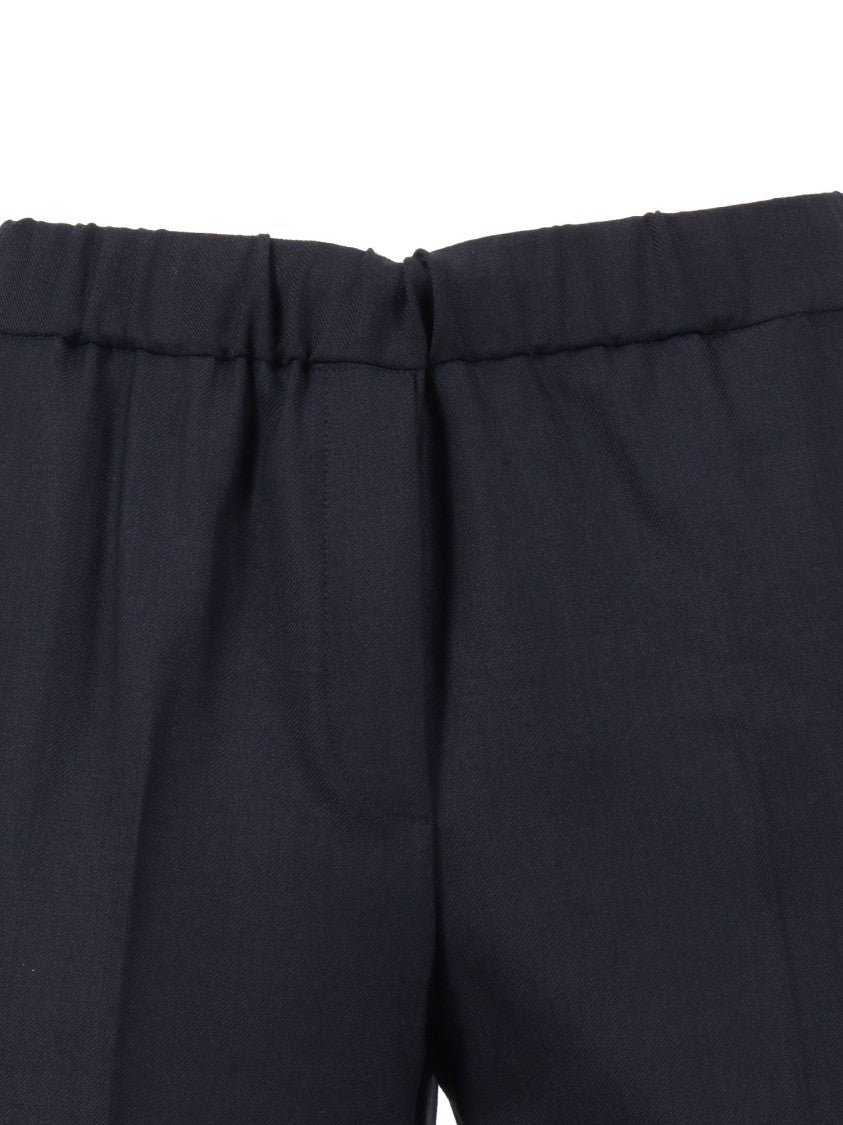 Antonelli Tailored Black Trousers With Subtle Pleats