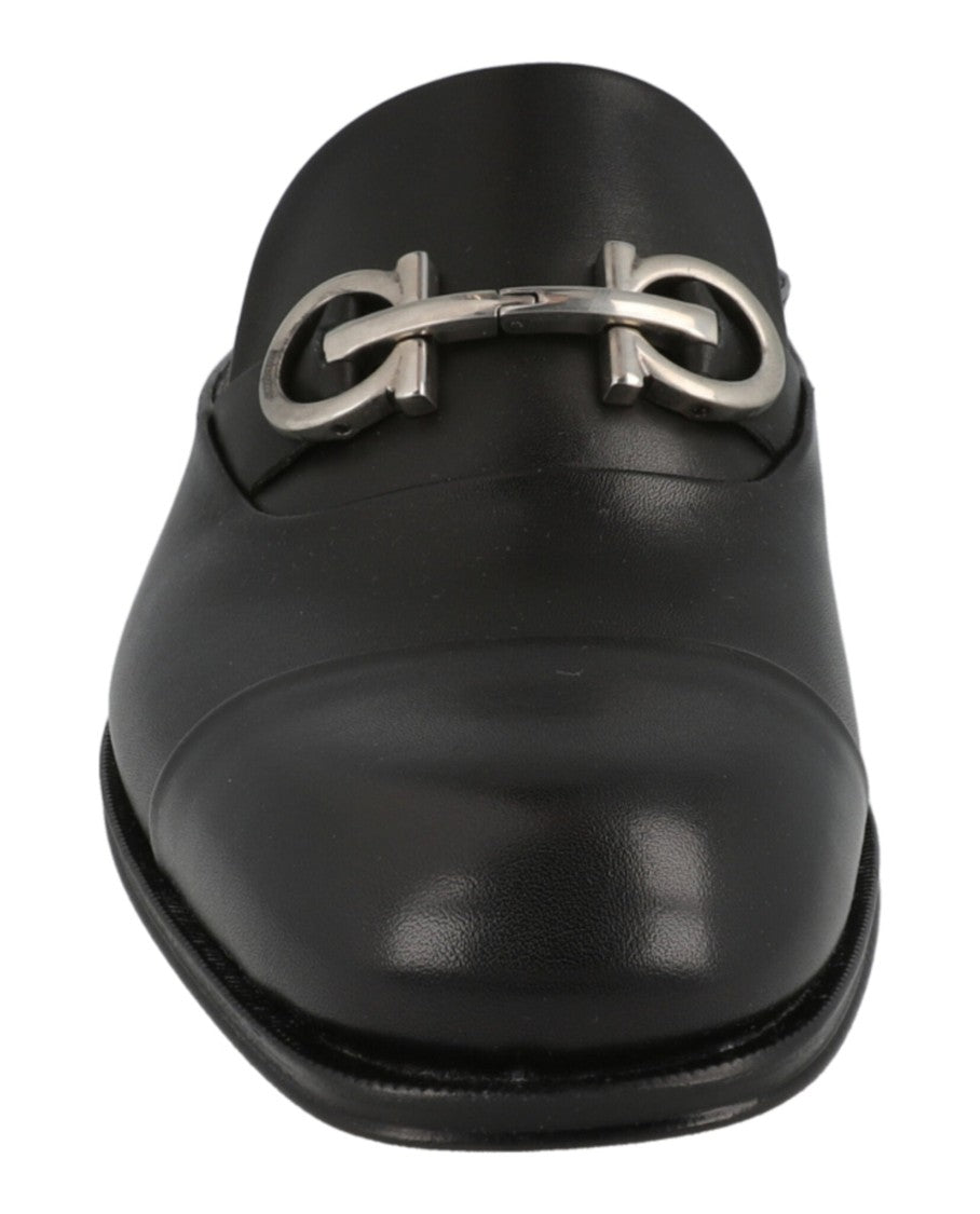 Ferragamo Gab Gancini Loafer Mules