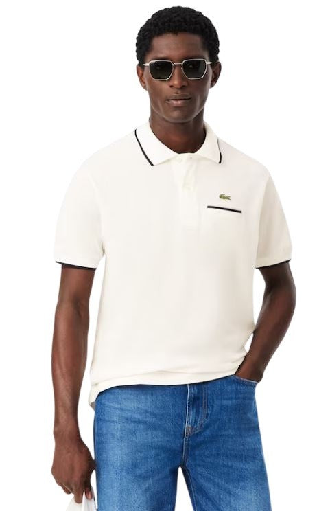 Lacoste Classic Fit White Polo Shirt