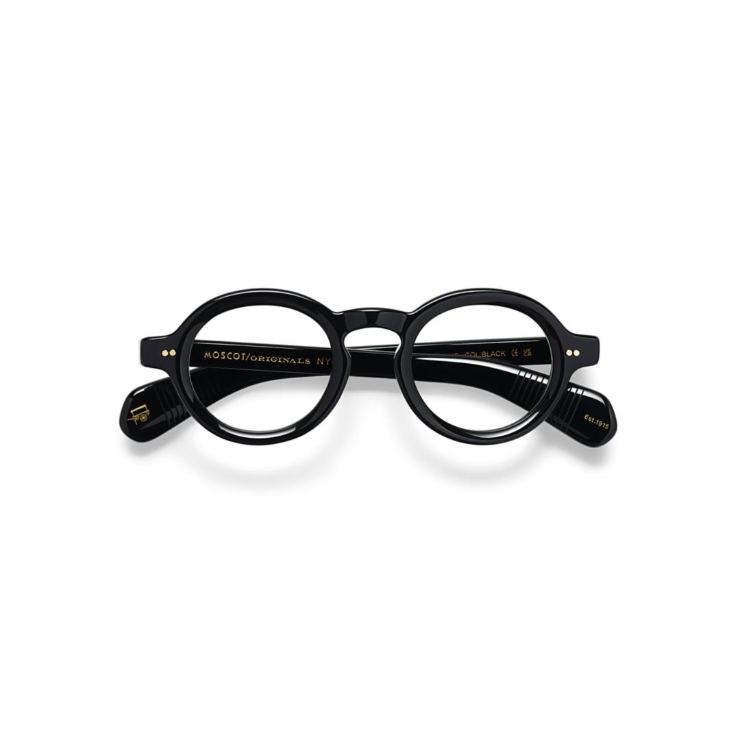 Moscot Or-Foy-O Foygel Bold Round Frame Eyeglasses With Glossy Finish