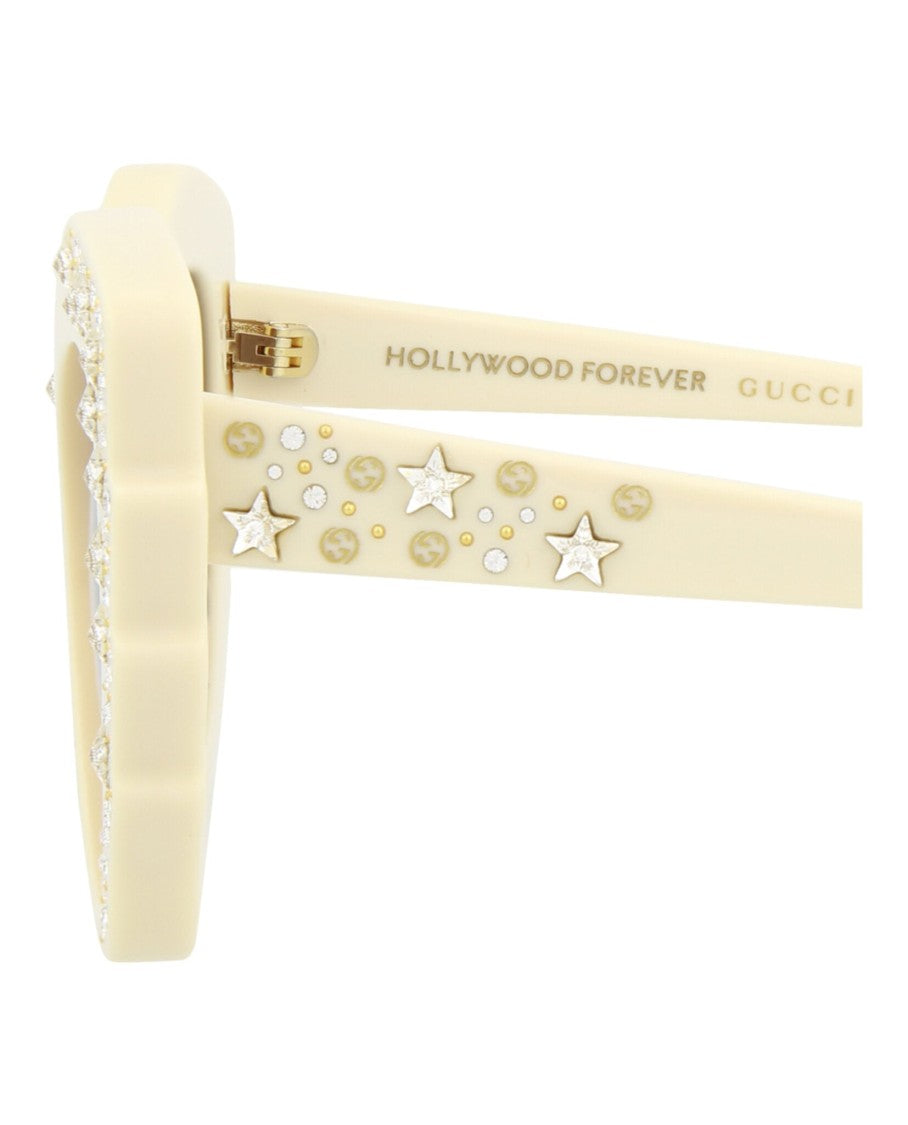 Gucci Cat Eye-Frame Sunglasses With Star Motifs And Velvet Case