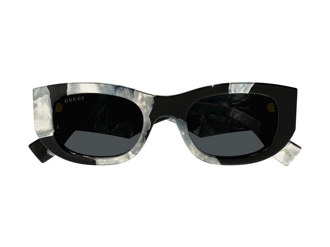 Gucci Gg1627s Marbled Acetate Oversized Square Sunglasses
