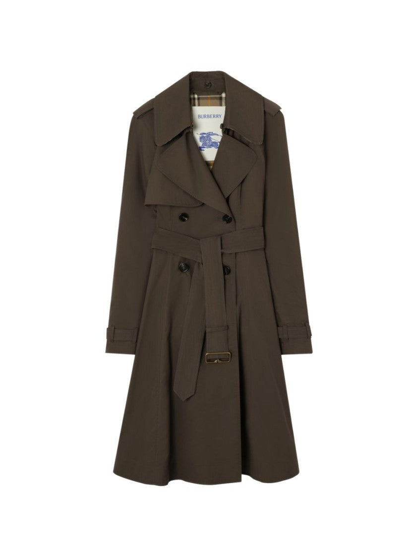 Burberry Wide Lapel Belted Double-Breasted Trench Coat