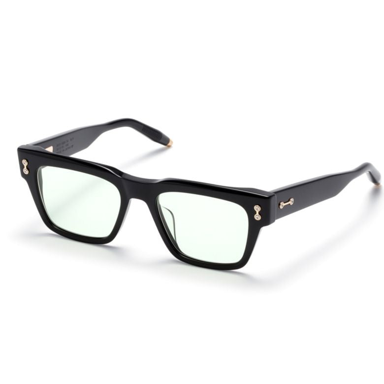 Akoni Columba Rectangular Frame Sunglasses With Gold Accents