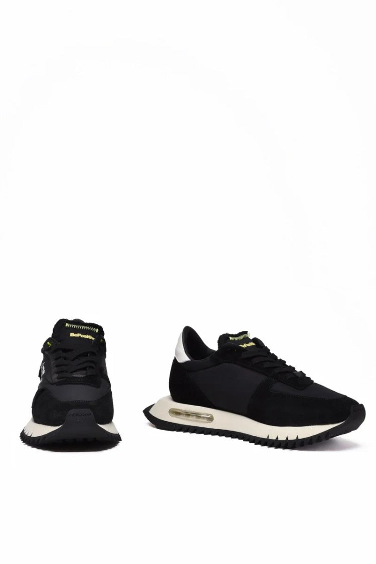 Be Positive Leather/Polyester Sneakers - Black