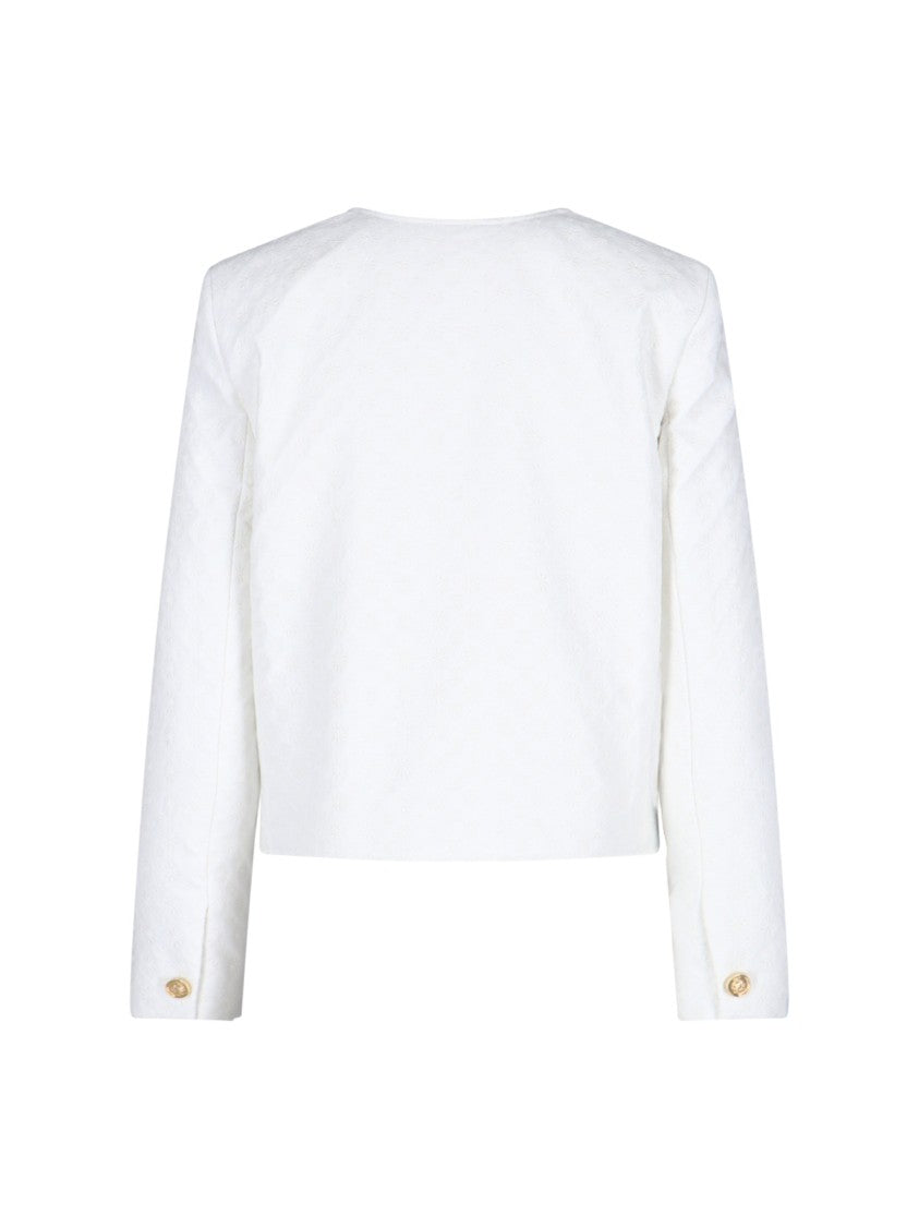 Céline "Chelsea" Quilted Jacket White