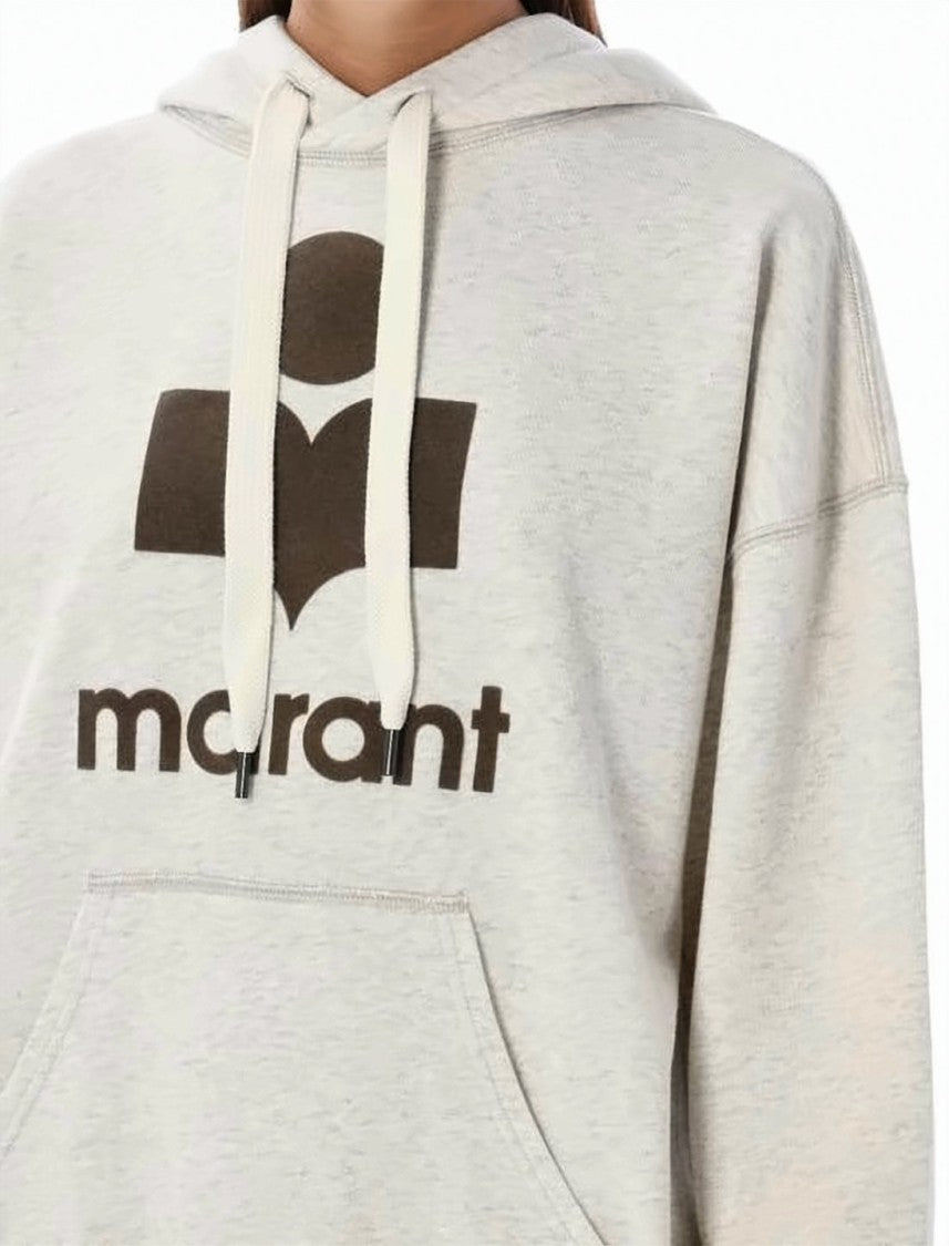 Isabel Marant Oversized Hoodie With Graphic Logo And Dropped Shoulders