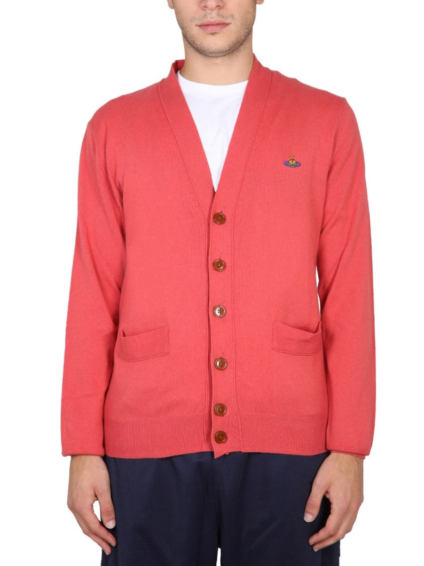 Vivienne Westwood Cardigan With Elegant Orb Embroidery