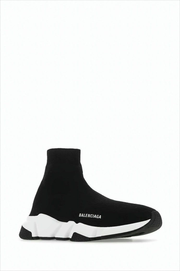 Balenciaga Sock-Style Sneakers With Contrasting Thick Sole