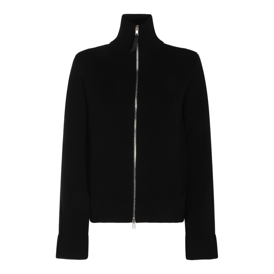 Maison Margiela Ribbed Knit Sweater With High Collar