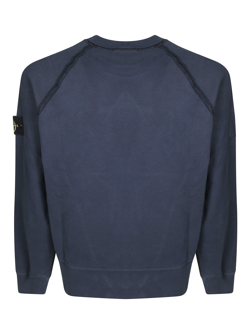 Stone Island Crew Neck Sweatshirt With Subtle Logo Patch