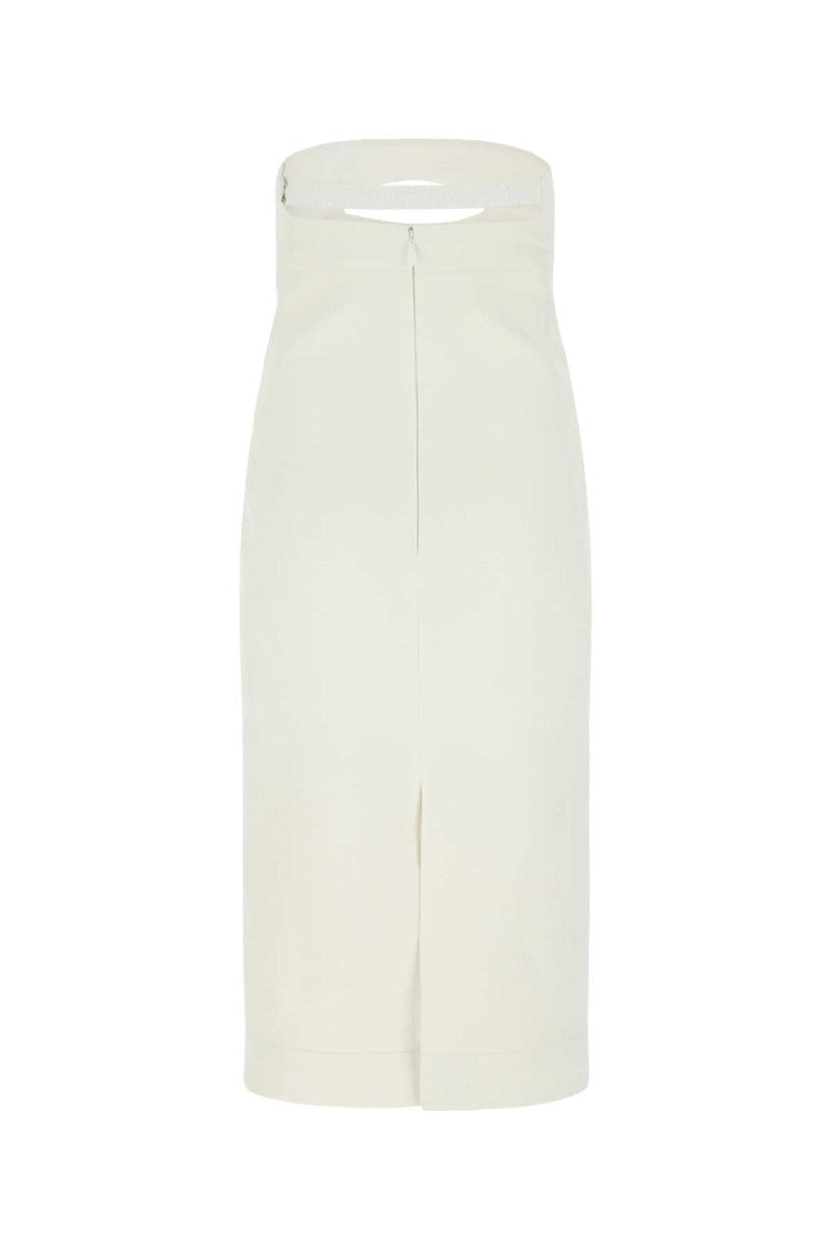 Saint Laurent White Viscose Dress