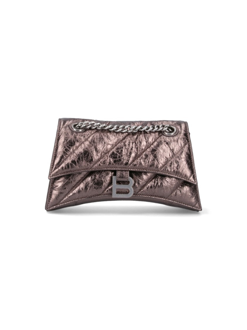 Balenciaga Small 'Cush Chain' Shoulder Bag – Brown