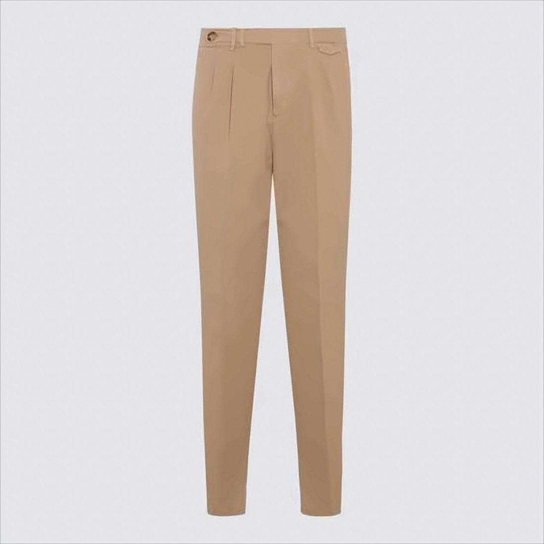 Brunello Cucinelli High-Waisted Straight Pants With Pleated Front