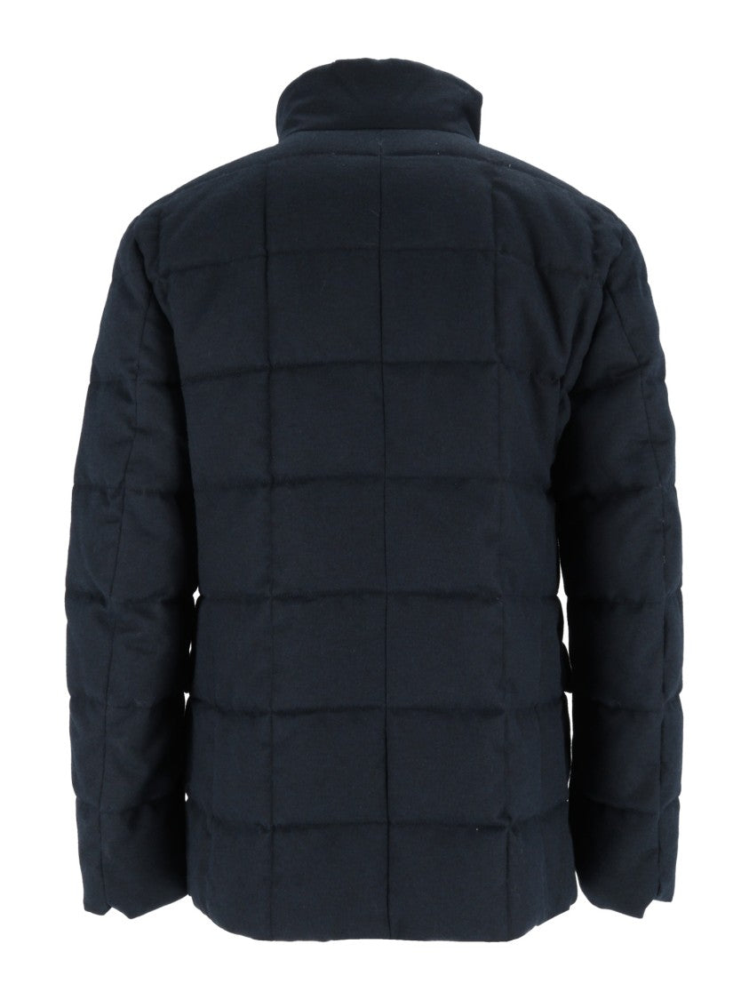 Fay Double-Breasted Quilted Down Jacket