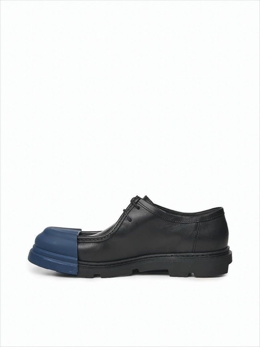 Camper Black Calf Leather Dress Shoes