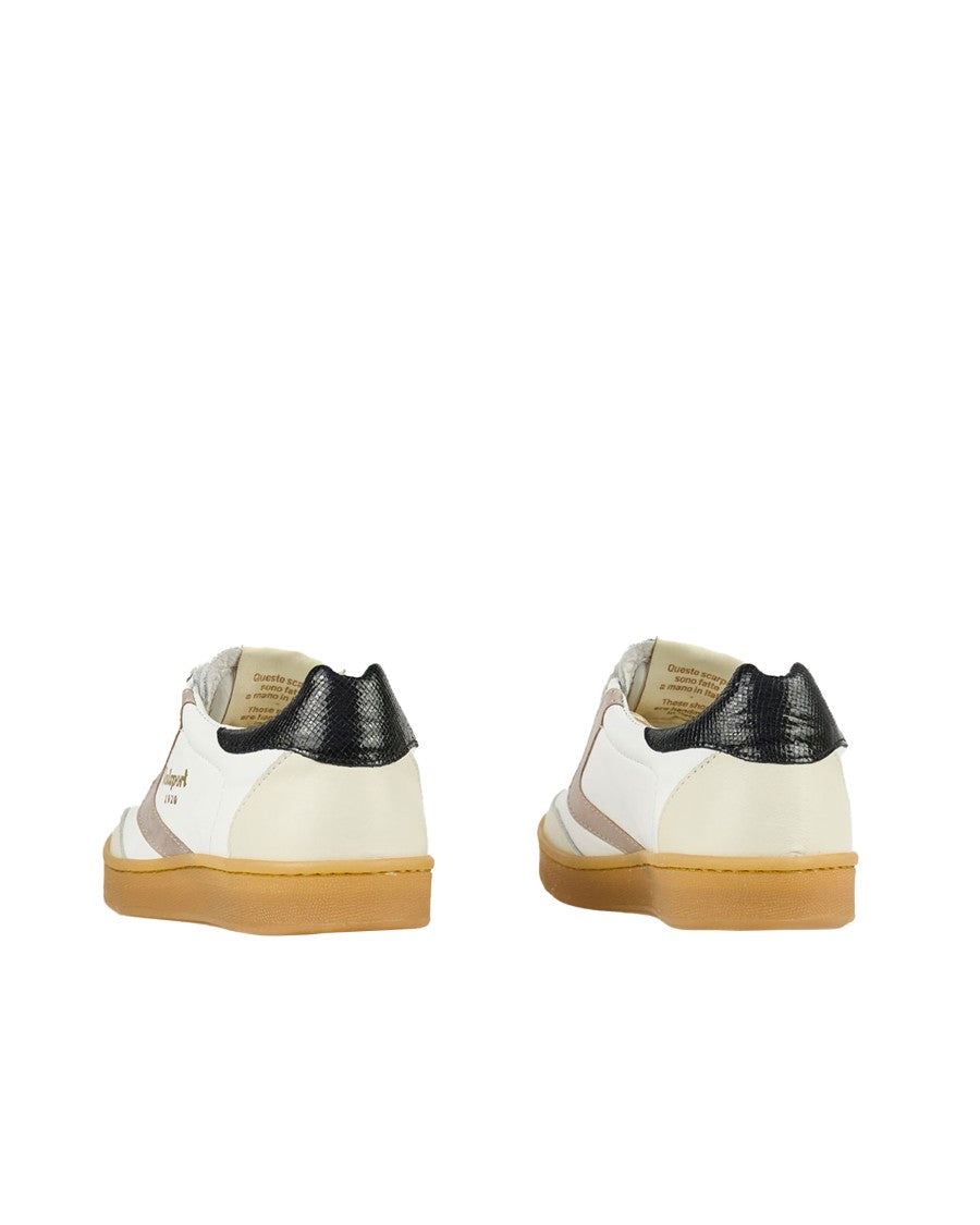 Valsport Low-Top Sneakers With Laminated Detailing And Honey Rubber Sole