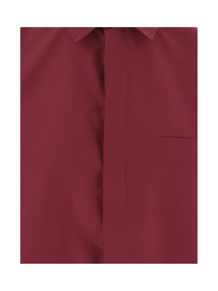 Sa Su Phi Cotton Blend Shirt With Ruffled Back