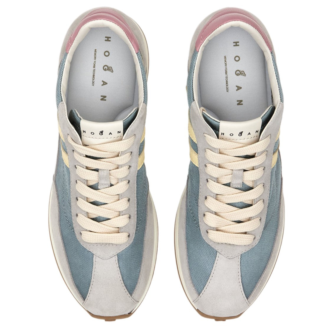 Hogan Technical Fabric And Leather Sneakers