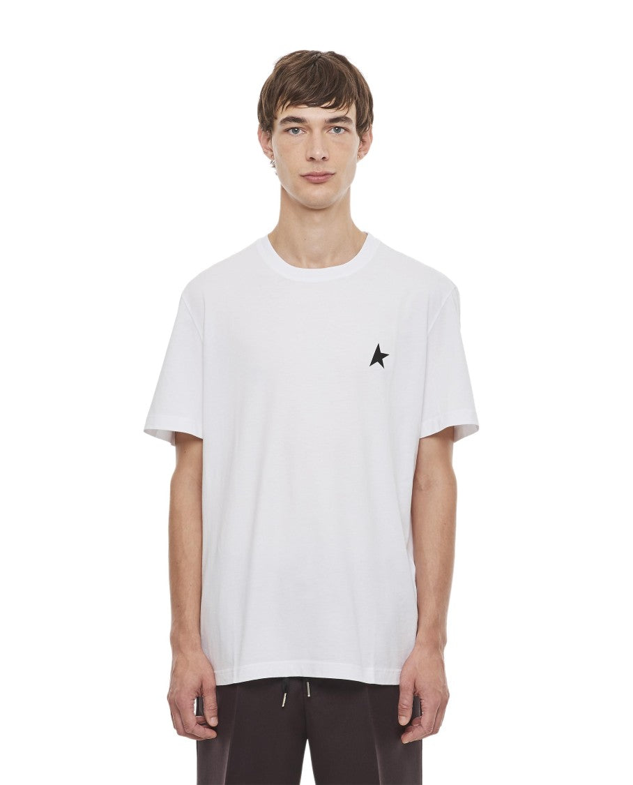 Golden Goose Crewneck T-Shirt With Small Star Logo