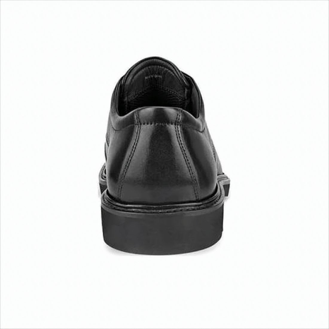 Ecco Black Leather Lace-Up Dress Shoes