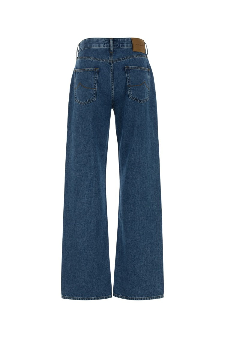 Jacob Cohen Wide-Leg High-Waisted Jeans With Five-Pocket Design