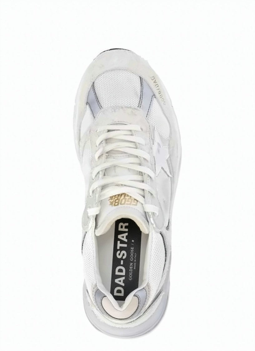 Golden Goose Light Vintage-Inspired Sneakers With Star Detail