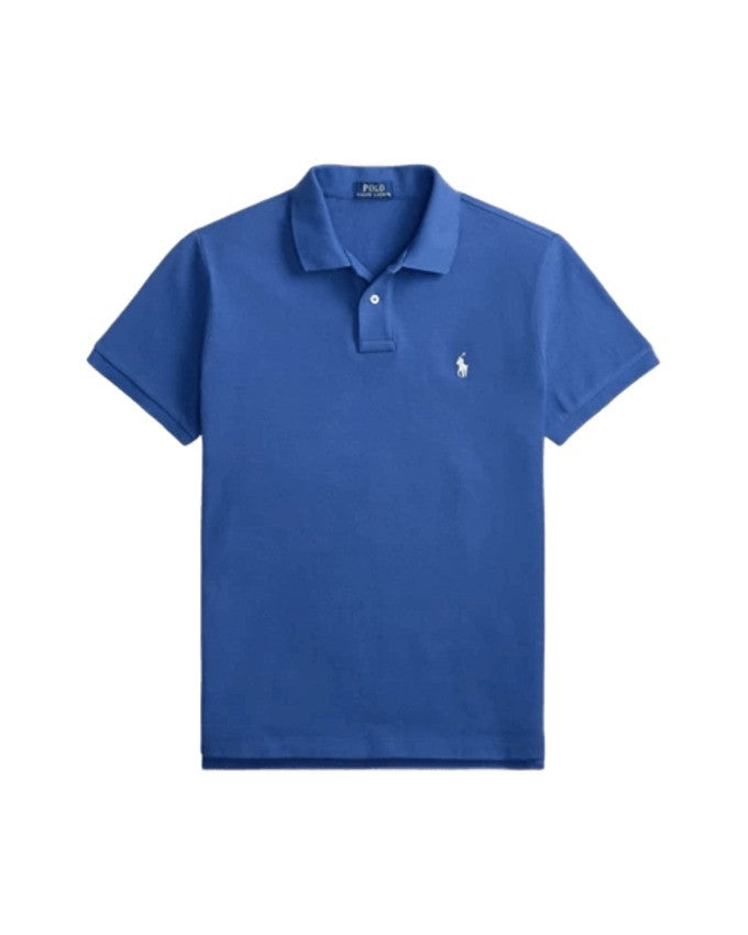 Polo Ralph Lauren Dusty Azur Custom Slim-Fit Polo T-Shirt