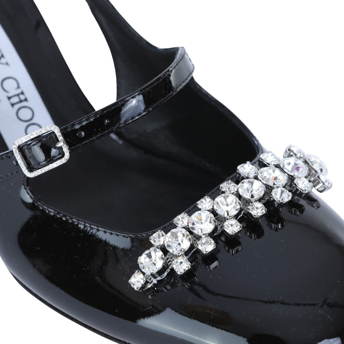 Jimmy Choo Pointed Toe Patent Leather Slingback Pumps