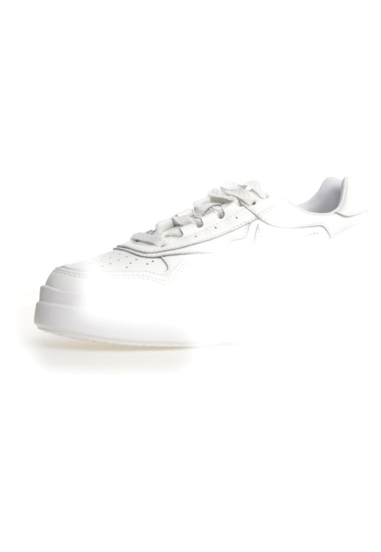W6yz Minimalist Leather Sneakers Suede Accents Ultra-Light