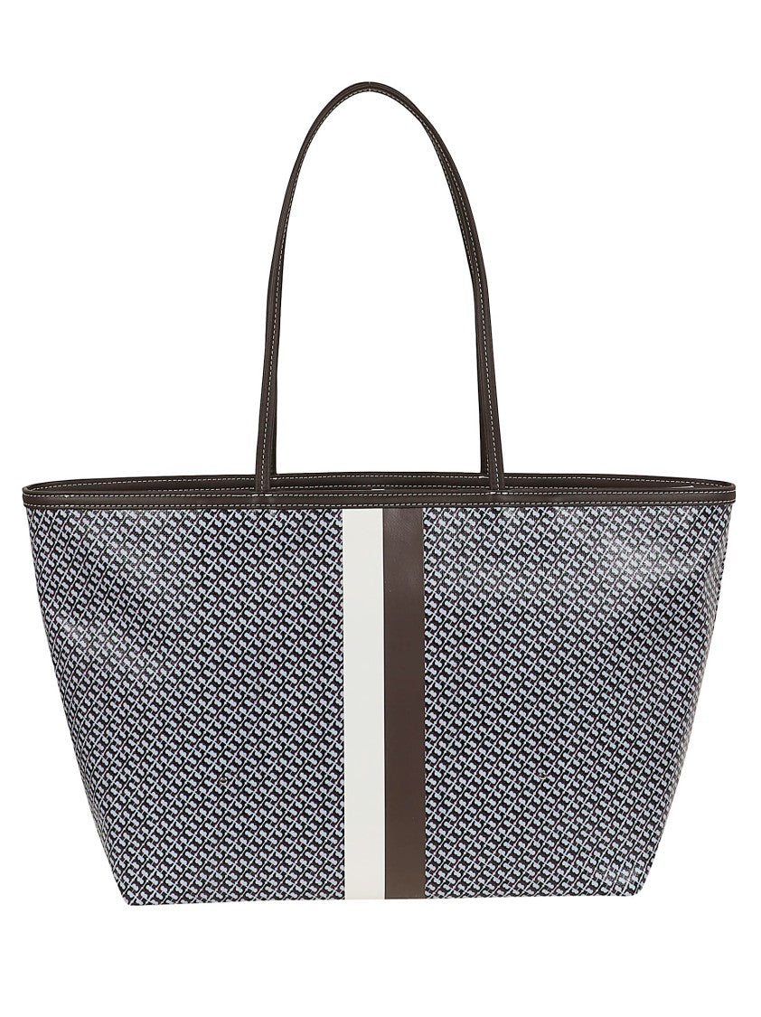 Tory Burch Racer Tote Bag With Water-Resistant Coated Canvas