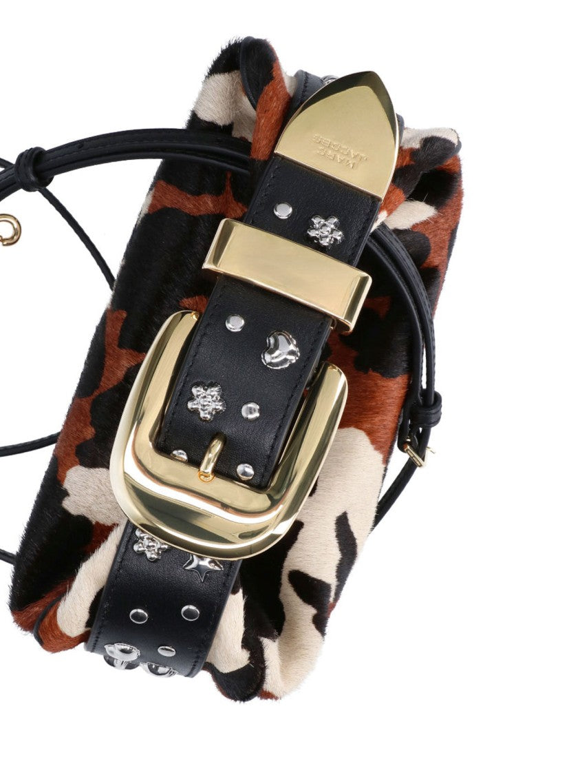 Marc Jacobs Brown The Party Bag Animal Print Bag